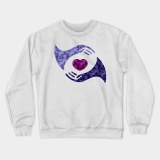 Retro Hands in my heart Crewneck Sweatshirt